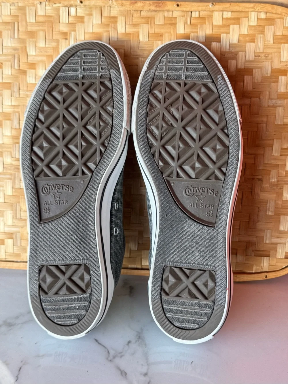 SOLD‼️Converse Chuck Taylor Slip On Laceless Low Top Gray Denim 147091F - Picture 7 of 7